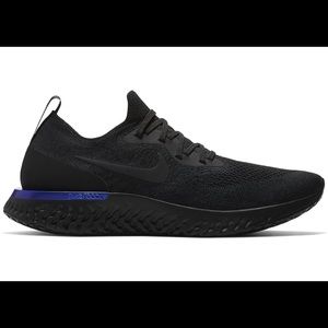 Nike Epic React Flyknit Black/Black/Blue